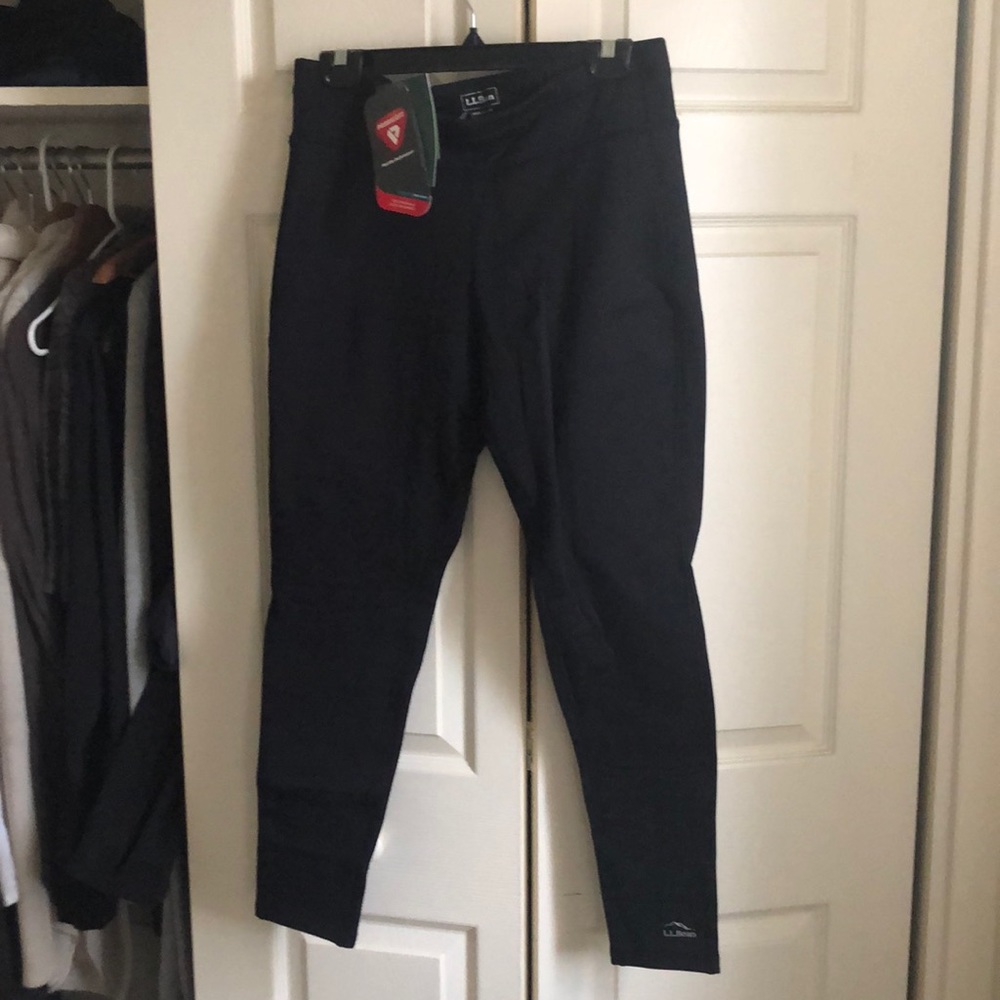 LL Bean Primaloft NWT fleece leggings